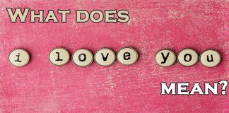 what does I love you mean