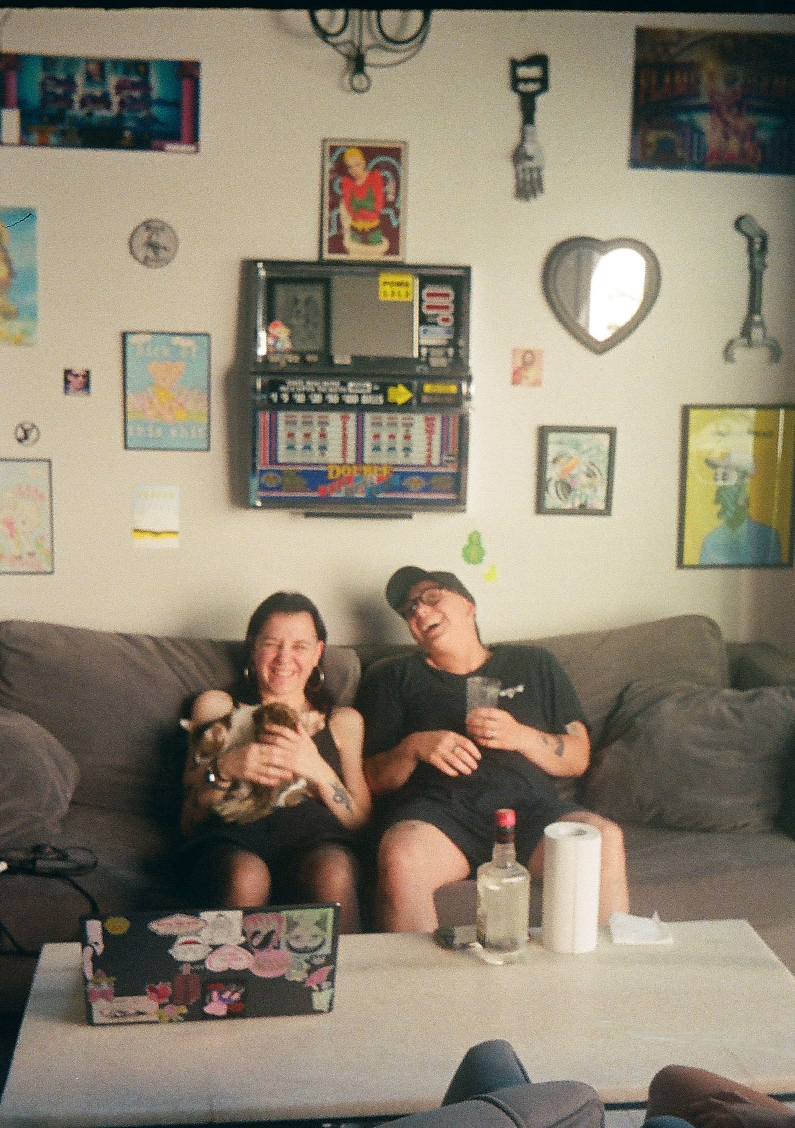 Couple considering the daily responsibilities of owning a cat