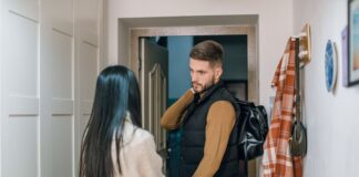 Couple addressing starts home projects but never finishes them