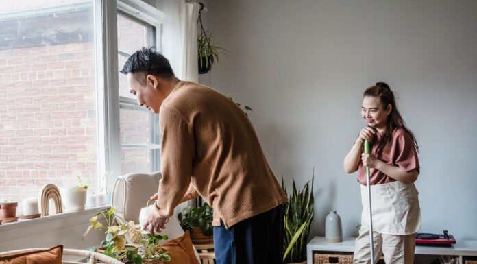 Couple addressing shares private relationship problems with friends